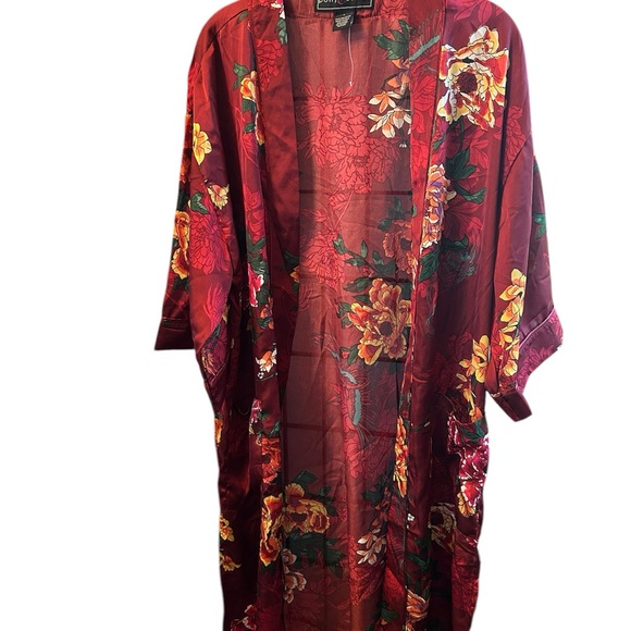 Floral Red Kimono Robe NWOT - Picture 1 of 6